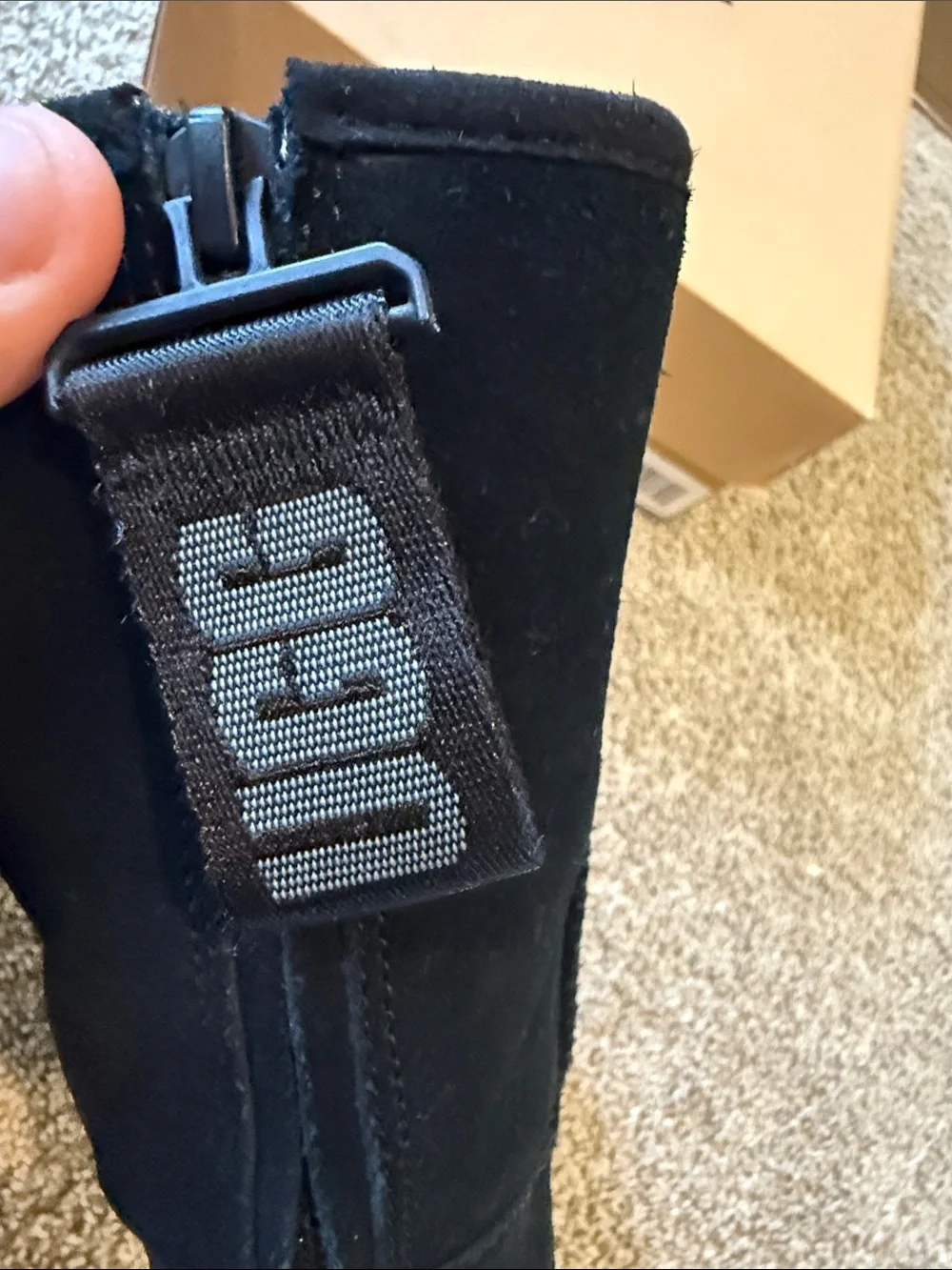 Women’s UGG Black Suede Boot Size 5